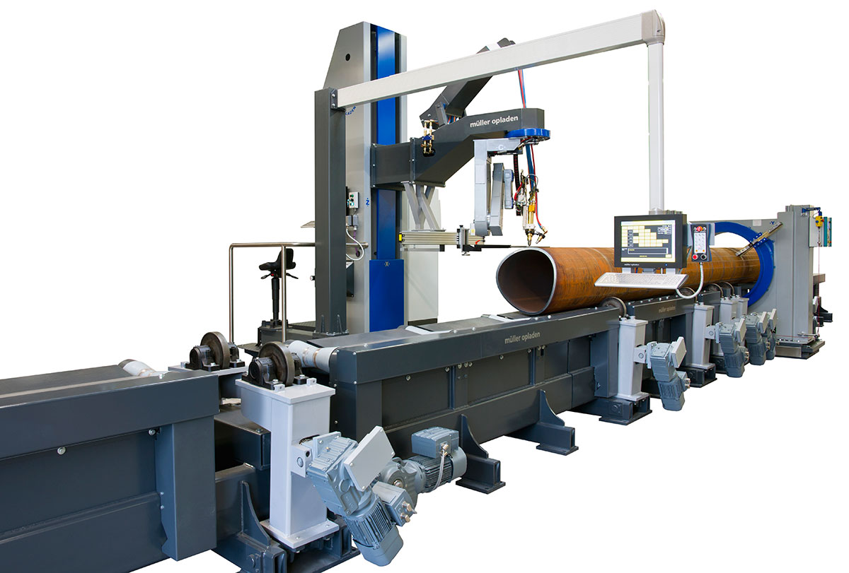 3D Profile Cutting Machine with 6 CNC axes for round pipes 